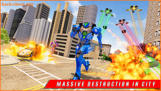 Spider Tank Robot Car Game : Flying Robot Elephant screenshot
