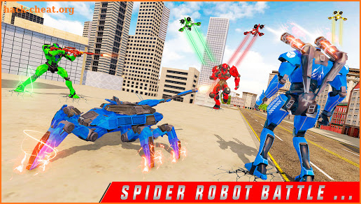 Spider Tank Robot Car Game : Flying Robot Elephant screenshot