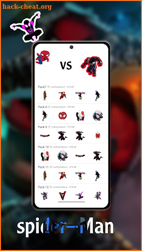 Spider-Verse Movie Stickers GB screenshot