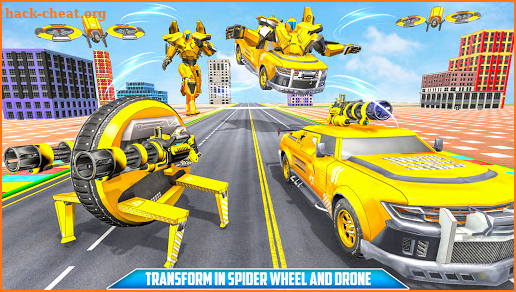 Spider Wheel Car Robot Game: Drone Robot Game 2021 screenshot