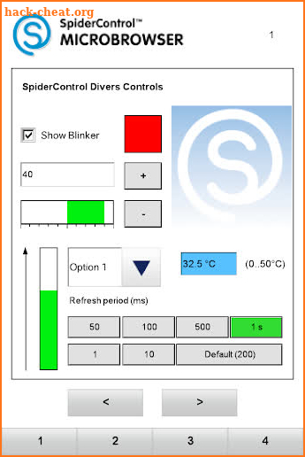 SpiderControl MicroBrowser screenshot