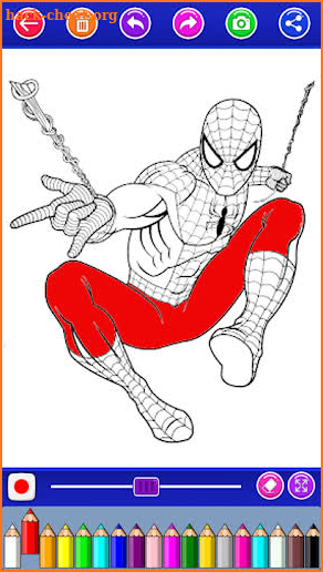 Spiderman Coloring screenshot
