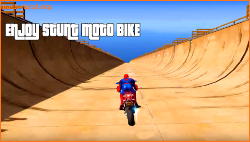Spiderman Impossible Mega Ramp Bike BMX Track screenshot