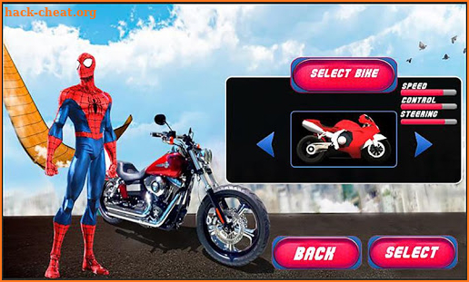 Spiderman Mega Ramp Bike Stunts screenshot