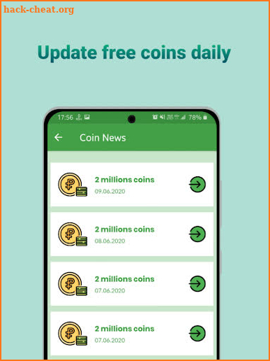 Spin and Coin news - free spins and coins daily screenshot