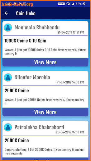 Spin and Coins - Daily Free Rewards 2019 screenshot