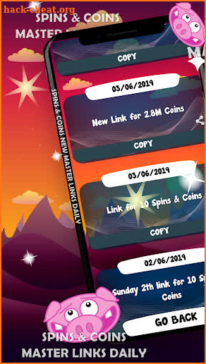 Spins and Coins Master Links Daily Coins & Spins screenshot