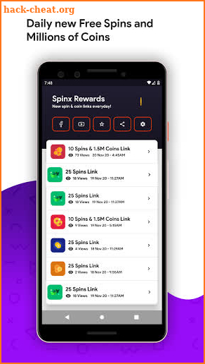 Spinx Rewards - Free Spins & Coins Reward screenshot