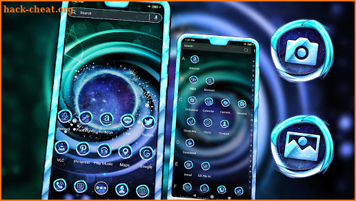 Spiral Nebula Launcher Theme screenshot