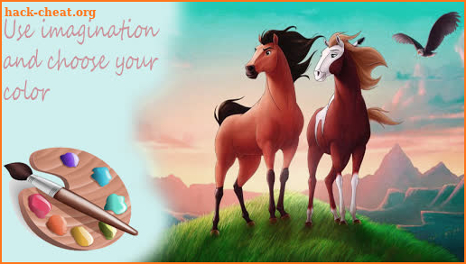 Spirit Horses Coloring Game for Kids screenshot