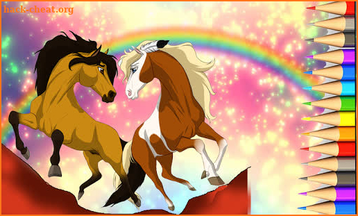Spirit Horses Coloring Game for Kids screenshot
