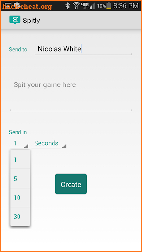 Spitly: Text Message Scheduler screenshot