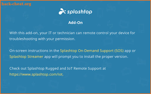 Splashtop Add-on: Zebra screenshot