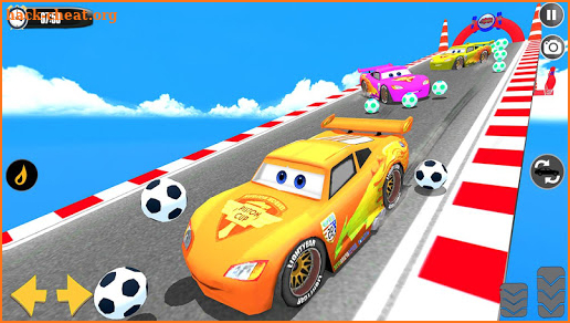 Splashy Superhero Vertigo racing : lightning car screenshot