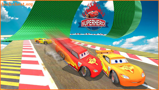 Splashy Superhero Vertigo racing : lightning car screenshot