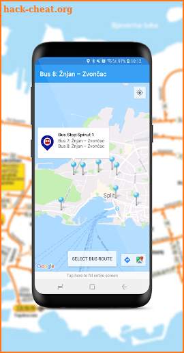 Split Bus Stops and Routes Offline Map screenshot