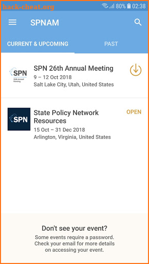 SPN 26th Annual Meeting screenshot