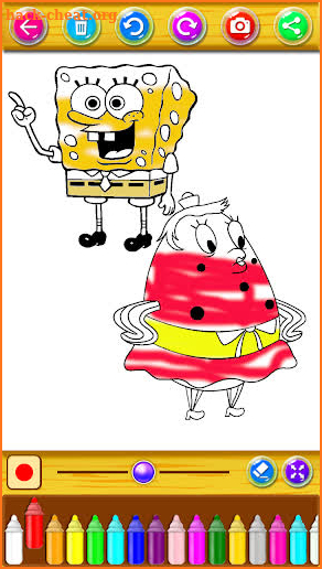 Sponge Coloring Patrik Cartoon screenshot