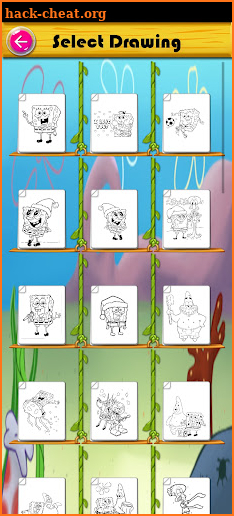 Sponge Coloring Patrik Cartoon screenshot