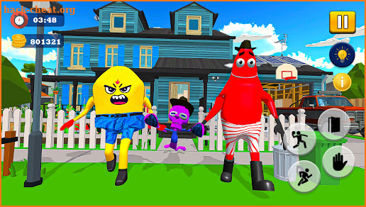 Sponge Family Neighbor 4: Scary Escape 3D Game screenshot