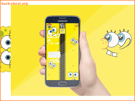 Sponge Zipper Bob Background wallapeper screen screenshot
