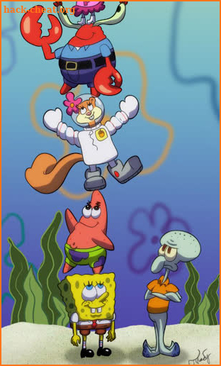 Spongebob and Patrick bubble jigsaw puzzle free screenshot