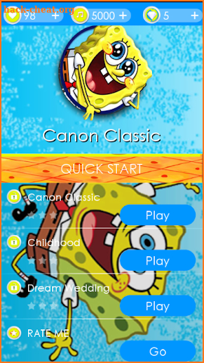Spongebob Piano Tiles screenshot
