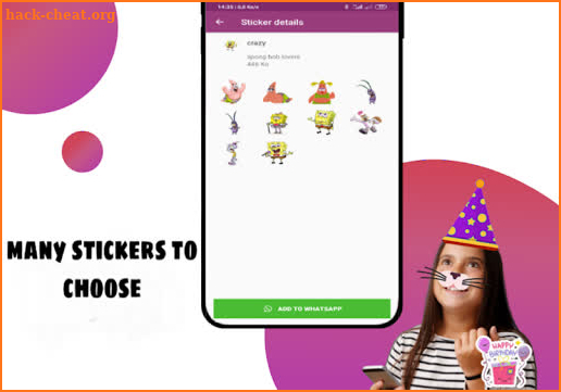 Sponggebub stickers for whatsapp screenshot