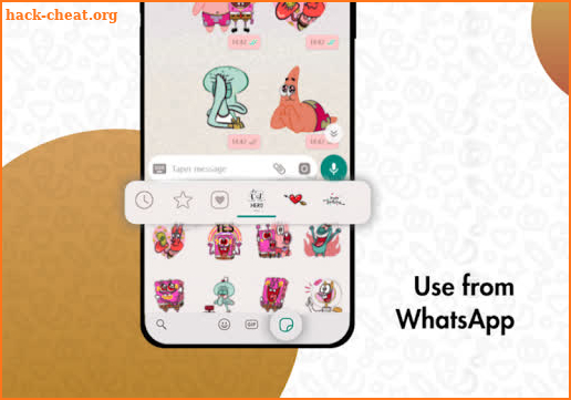 Sponggebub stickers for whatsapp screenshot