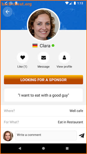 Sponsortome - Free Chat, Dating, Find Sponsors screenshot