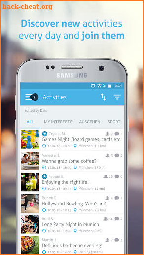 Spontacts: Free Time Activities & Events Near You screenshot