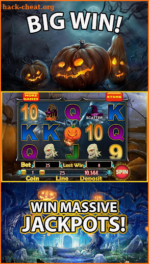Spooky Halloween Pumpkin Slots screenshot