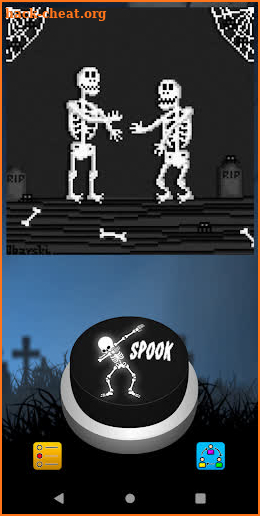 Spooky Skeleton Dance Meme Button screenshot