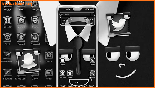 Spoon Tie Face Theme screenshot