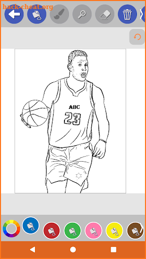 Sport Coloring Book Games - Basketball - Tennis screenshot
