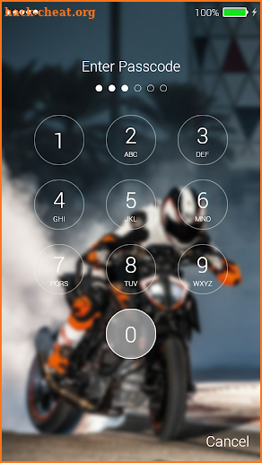 Sport Moto Lock Screen screenshot