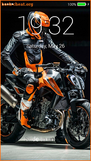 Sport Moto Lock Screen screenshot