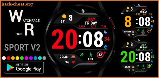 Sport V2 Watch Face Wear OS screenshot