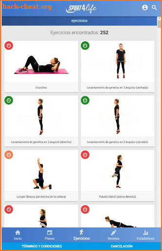 Sport4life: Exercises and workout at home screenshot