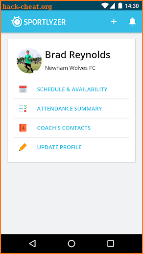Sportlyzer Parent App screenshot