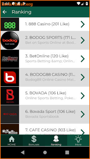 Sports 365 live bet online screenshot