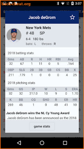 Sports Alerts - MLB edition screenshot