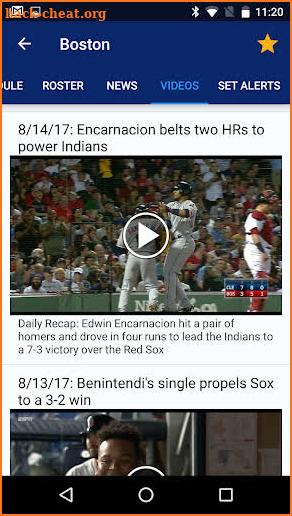 Sports Alerts - MLB edition screenshot