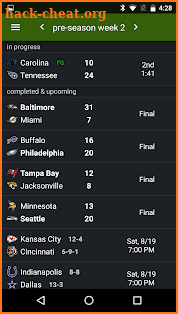 Sports Alerts - NFL edition screenshot