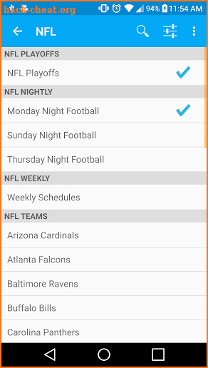 Sports Calendar screenshot