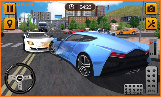 Sports Car Speed Simulator - free driving games screenshot