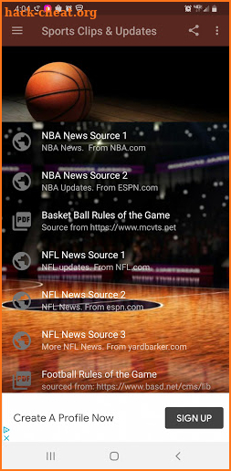 Sports Clips & Updates 2021 screenshot