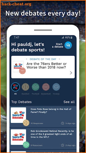 Sports Debatable: Your Go-To Sports Debate App screenshot