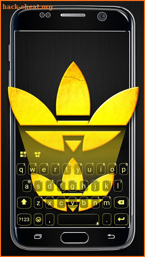 Sports Gold Adidos Keyboard Theme screenshot
