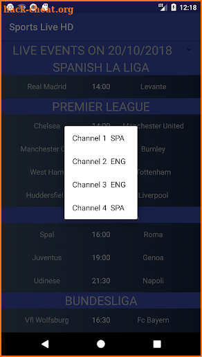 Sports Live HD screenshot